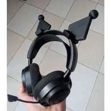 orelha kuromi headphone, setup gamer girl, acessório para fones de ouvido, kawaii, sanrio, custom, gothic,