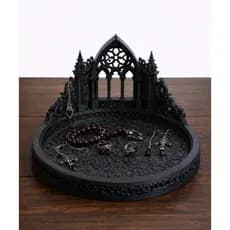 porta joias gótico, decoração dark, organizador de joias, alternativa, gothic, porta bijoux, witchy,