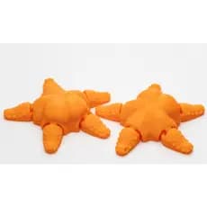 Estrela do Mar, Estrela Marinha, Chaveiro Articulado, Oceano, flexível, anti estresse, acessório para mochila e bolsas