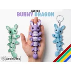 Coelho Dragão Flexível, híbrida, criatura mágica, Dragon kawaii, cute, articulado, antiestresse, antiansiedade