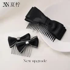 [Estoque pronto] Novo estilo estilo coreano pente de cabeça para baixo leve luxo prendedor de cabelo de alta qualidade f