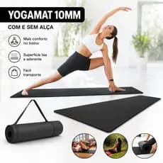 Tapete Yoga Mat 1,70x55x10mm Grosso Confortável Colchonete Tatame