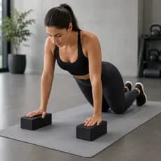 Bloco De Yoga Pilates Alongamento Fisioterapia 10x20x7,5cm Tijolo Ioga