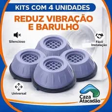 4 Pé Lava E Seca Secadora Geladeira Anti Vibração Fogão Máquina Lavar Frontal Nivelador 4 Peças