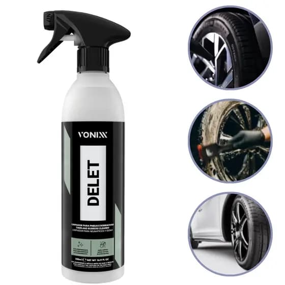 Delet Vonixx 500ml Limpador Alta Performance Pneus Borrachas