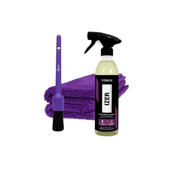 Kit Limpeza Pesada Rodas Izer Vonixx + Pincel Externo Zac