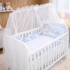 Mosquiteiro Para Berço Americano e Mini Berço Tule Tela Mosquiteira Cortinado Rede Protetora