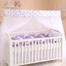 Mosquiteiro Tule Berço Americano E Mini Berço Bando Estampado Infantil Menino Menina