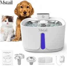 Mstail 3.2L Bebedouro Tipo Fonte Com Filtro Bebedouro Fonte com sensor Água Filtro Silenciosa Para Gatos Cães