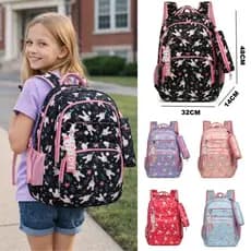 Mochila Escolar Infantil Unissex Grande – Estilo Moderno e Fofo, com Estojo, Durável e Confortável