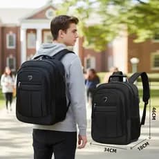 Mochila Executiva Masculina para Notebook Grande Capacidade, Impermeável, Ideal para Trabalho, Faculdade e Viagem