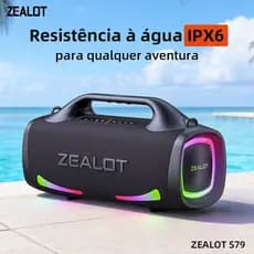 ZEALOT S79 Caixa de Som Bluetooth Portátil 24000mAh 100W Potente TWS IPX6 À Prova d’Água Power Bank Carga Rápida 45W Alt