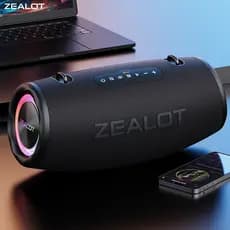 ZEALOT S87 Alto-falante Portátil com 4 Drivers IPX6 PD45W QC18W Tipo-C Ideal para Karaokê Acampamento e Festas