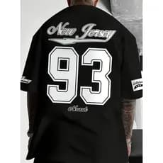 Camisa Oversized Masculina Streetwear Casual Grande Treino 100% algodão camisa blusa anime Larga 93 Conforto Urbano Casu