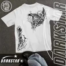 *VALOR PROMOCIONAL* Camiseta T-Shirt Premium 100% algodão DARKSTAR "Gothic Dionysus Aesthetic" Larga Moda Urbana algodão