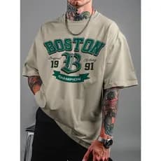 Camisa Camiseta Boston Legacy Streewear Oversized  Premiun Unissex Ref-3416 Conforto Urbano Casual Street Conforto Urban