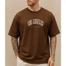 Camiseta Oversized Masculina | Malha 30.1 Penteada Algodão 100% confortavel, casual.