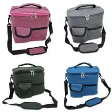 Lancheira Bolsa Térmica Grande 24.5cm Portátil De Mão E Ombro Para Trabalho Escola E Piquenique