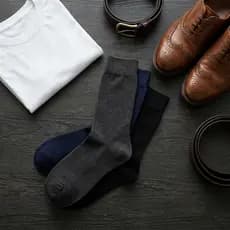 Kit 3/6/12 Pares Meias Cano Médio Algodão Macio Masculinas Tamanho 37-44 Masculino