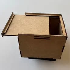 Caixa de Correr em MDF Cru para Caneca Cerâmica | Embalagem Personalizável Resistente