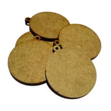 Kit Tag redonda em mdf 3mm - Para enfeites e chaveiros