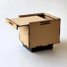 Caixinha Mdf Decoração Guarda Volumes Simples Embalagem