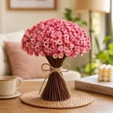 Flor Sempre Viva Premium Rosé Kit 150 Flores Secas Desidratadas Naturais para Decoração Artesanato