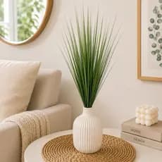 Capim Artificial Vanila Decorativo Folhagem Realista para Sala Quarto Escritório e Ambientes ✅