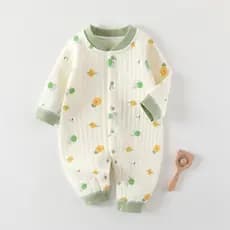 Bebê bebê quente macacão de algodão puro início do outono roupas do bebê recém-nascido mais algodão outono inverno bebê