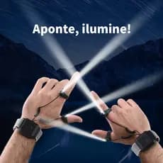 Lanterna de Dedo LED Livre de Mãos Tochas de Acampamento Pesca Noturna Iluminação de Reparo