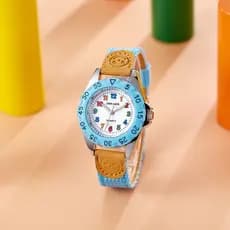 2026 Relógio Infantil De Desenho Animado Com Pulseira De Lona De nylon À Prova D'água De Quartzo Para Reconhecimento De