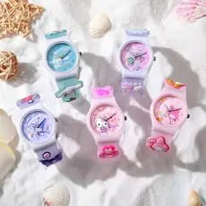 2026 Relógio Infantil De Desenho Animado Em Gel Sanrio De Quartzo Para Escola Primária 35 Mm