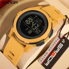 2188 SANDA Top Digital Homens Relógio Militar Exército Esporte Relógios De Pulso Luxo LED Cronômetro À Prova D'água Masc
