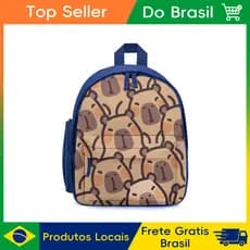 CHENXIAOHONG Mochila Capivara Kawaii 12 Polegadas Mochila Infantil Capivara Mochila Escolar Bolsa Capivara Infantil