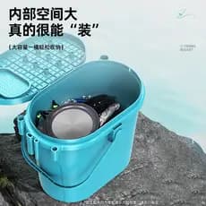 Multifuncional pequena caixa de pesca caixa de pesca conjunto completo balde de pesca pode sentar balde de pesca engross