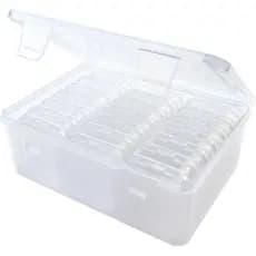 Caixa Organizadora de Miçangas, Caixas de Armazenamento de Plástico, Mini Recipientes Transparentes para Miçangas, Caixa