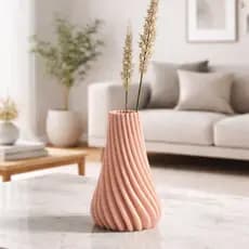 Vaso Decorativo Moderno Espiral Pequeno Centro de Mesa Sala Enfeite Luxo Decoração Casa Cozinha