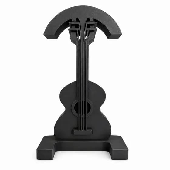 Suporte para Fone de Ouvido Violão Organizador de Headset em Plástico Decoração para Mesa 22,4 cm