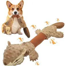 Brinquedo de Tug of War para Cães, Brinquedos Interativos para Cães com Mordida Forte, Brinquedos de Esquilo com Som par