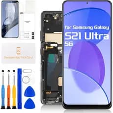 Substituição de Tela para Samsung Galaxy S21 Ultra 5G - Display LCD para Galaxy S21 Ultra 5G SM-G998B G998U G998N para S