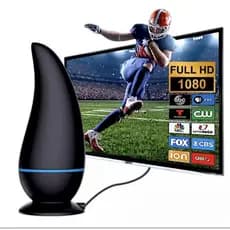 Antena Interna Tv Digital Amplificada 1080 Hdtv Interna Amplificada Magnética via USB