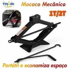 Macaco Hidráulico Sanfona 1.5/3 Toneladas Jacaré Fácil usar extremamente robusto para Troca de Pneu
