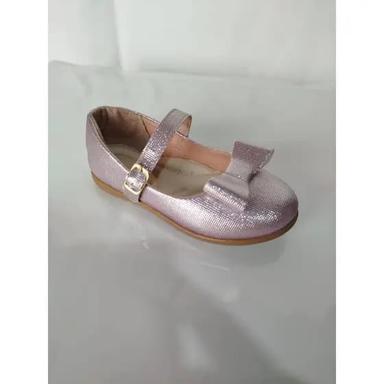 Sapatilha Menina Infantil Fivela Laço Gliter Confortável Promoção