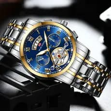 VAVA Relógio de quartzo masculino premium, à prova d'água, com calendário e tourbillon, a escolha ideal para presente