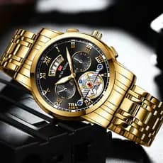 VAVA Relógio de quartzo masculino premium, à prova d'água, com calendário e tourbillon, a escolha ideal para presente