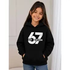 Moletom Unissex SIX SEVEN Peluciado Com Capuz Casual Confortável Estiloso Envio Imediato
