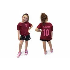 Kit Infantil UNISSEX Personalizado Divertido Camisa e Shorts 100% ALGODÃO Confortável é macia