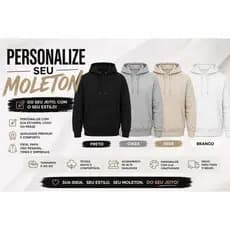 Moletom Capuz Canguru Unissex Peluciado Personalizado 100% Algodão Casaco Inverno Casual Confortável