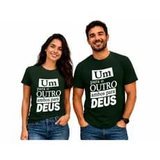 Kit Camisa Camiseta Louvor Unissex 100% Algodão Confortável Blusa louvor Casal Envio Imediato