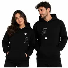 KIT 2 Moleton Unissex Blusão Confortavel Casal Coração Japona Confortável Envio Imediato